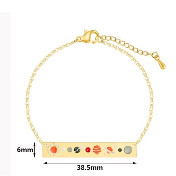 Aligned Planet Solar System Star Galactic Bracelet - Picture 6 of 9